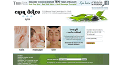 Desktop Screenshot of casadolcespa.com